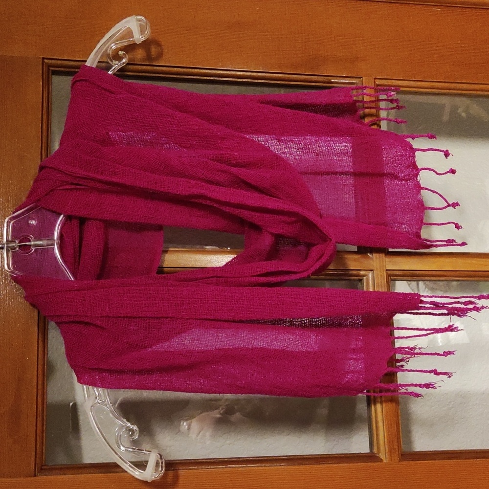SILK pink fuschia SCARF